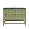 James Martin Vanities 48'' Single Vanity, Pebble Oak w/ 3 CM Parisien Bleu Quartz Top D100-V48-PBO-3PBL - alternate 1